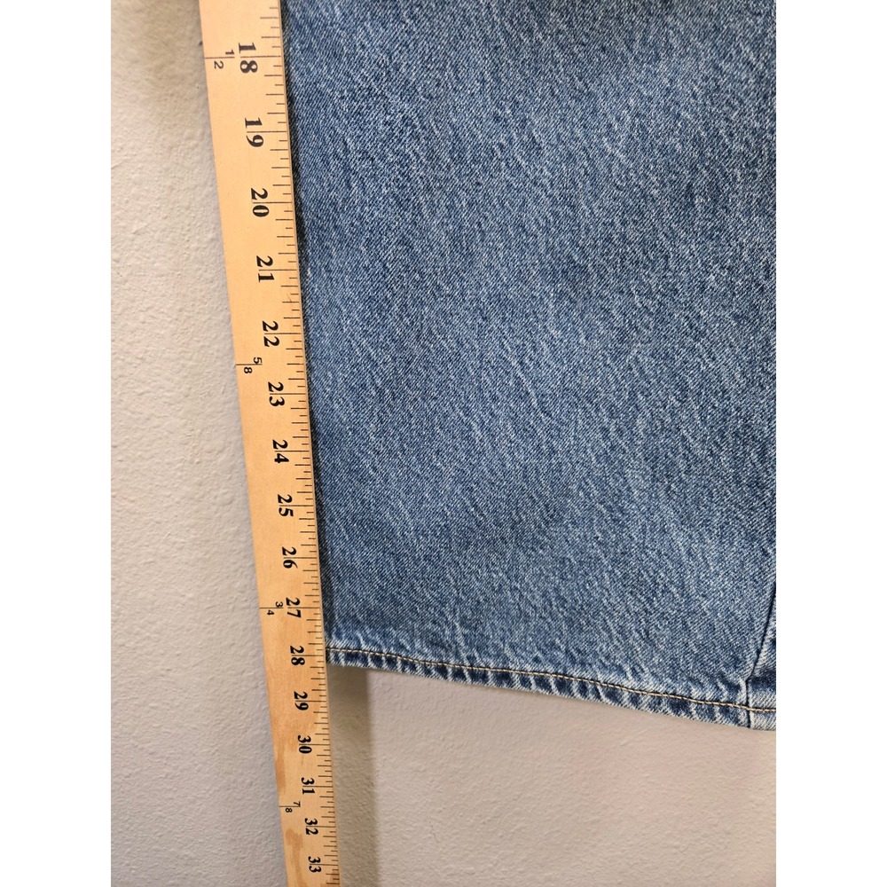 Old Navy Wow Baggy Wide Leg Mid-Rise Medium Wash Blue Jeans 6 - Picture 4 of 7